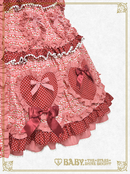 Tartelette aux Fraises long one piece dress