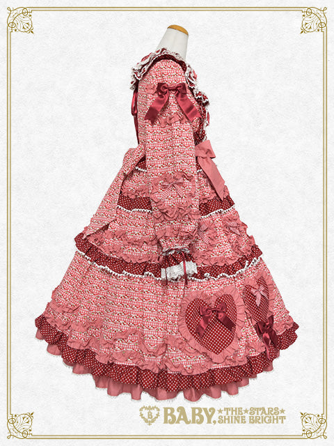 [Pre-order] Tartelette aux Fraises long one piece dress