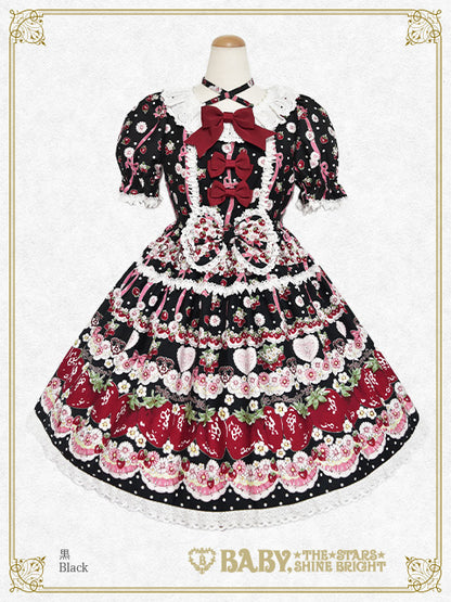 [増産] Juicy Strawberry Memory柄ワンピース