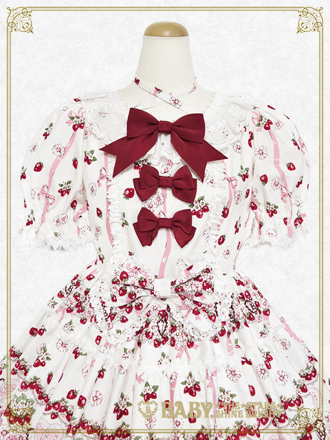 【予約】Juicy Strawberry Memory柄ワンピース