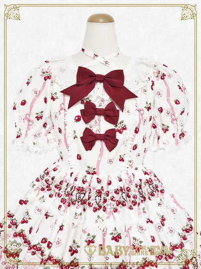 [増産] Juicy Strawberry Memory柄ワンピース