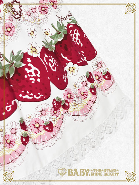 【予約】Juicy Strawberry Memory柄ワンピース