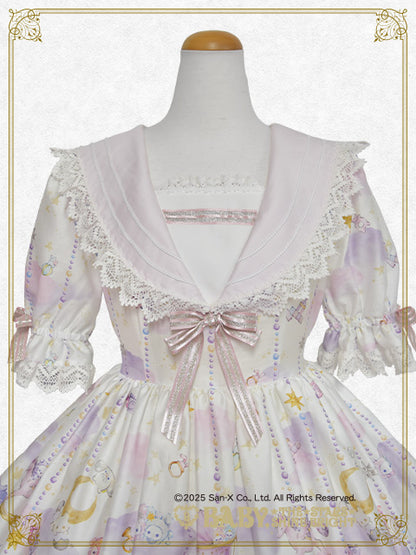 【日本国内発送限定】スピカと面影星座の子柄セーラーワンピース