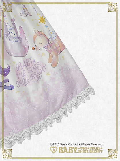 【日本国内発送限定】スピカと面影星座の子柄セーラーワンピース