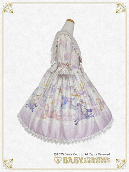 【日本国内発送限定】スピカと面影星座の子柄セーラーワンピース