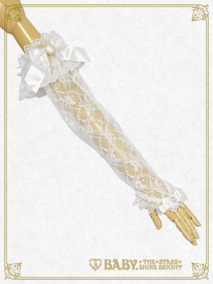 Floral Lacy elegant long gloves