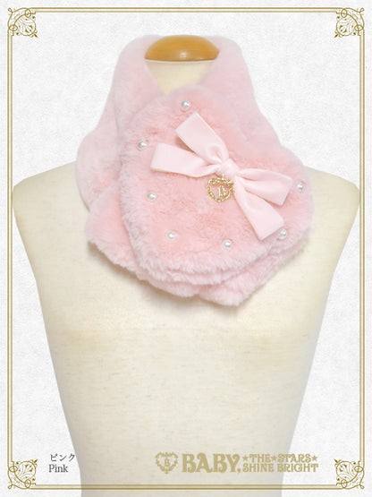 Noёl Heart Fur Muffler