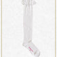 Ribbon loop lace overknee socks