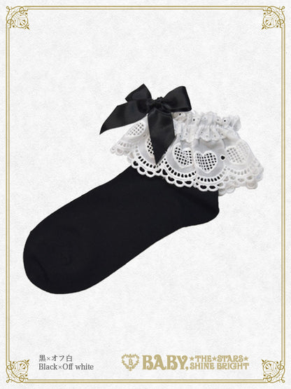 Heart Lace Ankle Socks