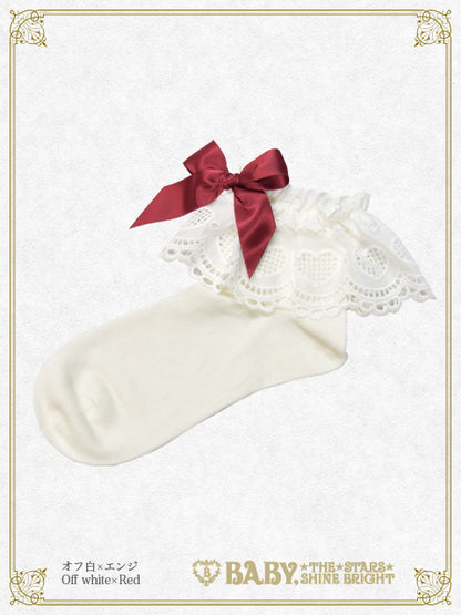 Heart Lace Ankle Socks