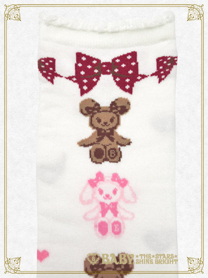 くみゃちゃんのSweet Heart Check柄オーバーニーソックス