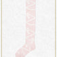 Lace up ribbon over knee socks