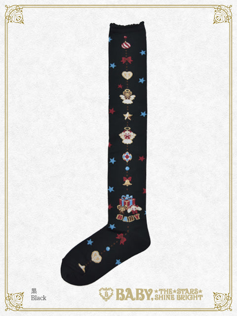 [Pre-order] Kumya's Doki★Doki Christmas Party Over-knee Socks (Angel)