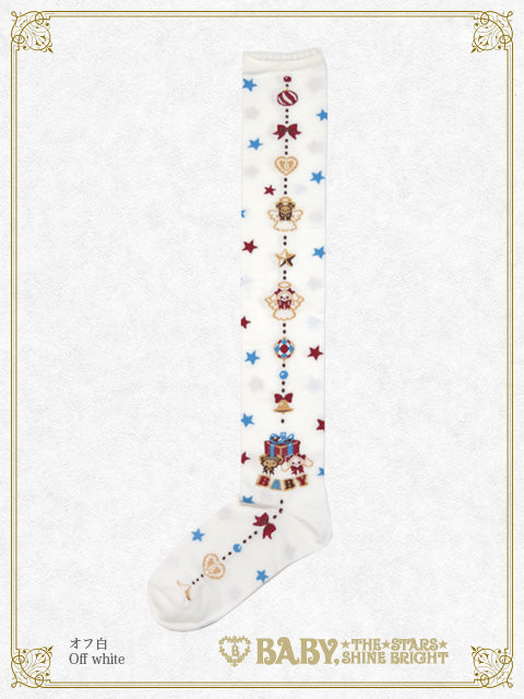 [Pre-order] Kumya's Doki★Doki Christmas Party Over-knee Socks (Angel)