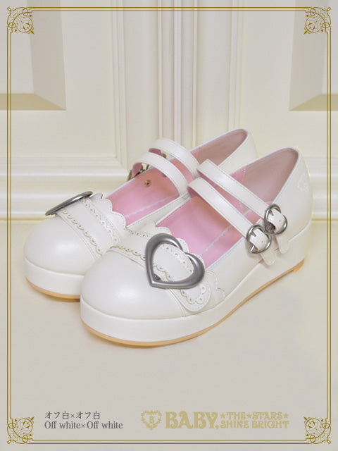 BABY ハートバックルシューズ　エンジ　L BABY ハートバックルシューズ エンジ L ハートバックルシューズ