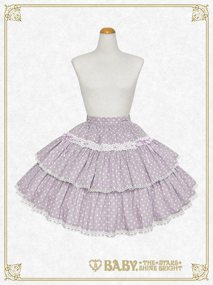 Milky Dot♡フリルスカート