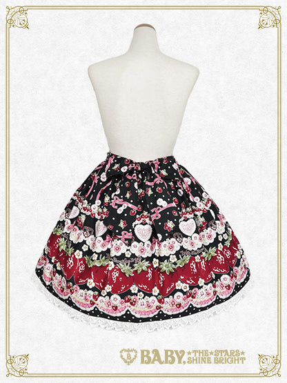 Juicy Strawberry Memory柄スカート