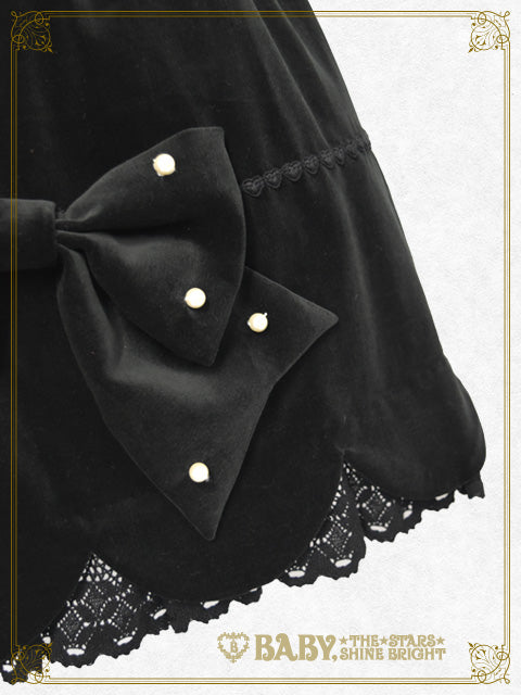 [Pre-order] Velveteen Scallop Skirt