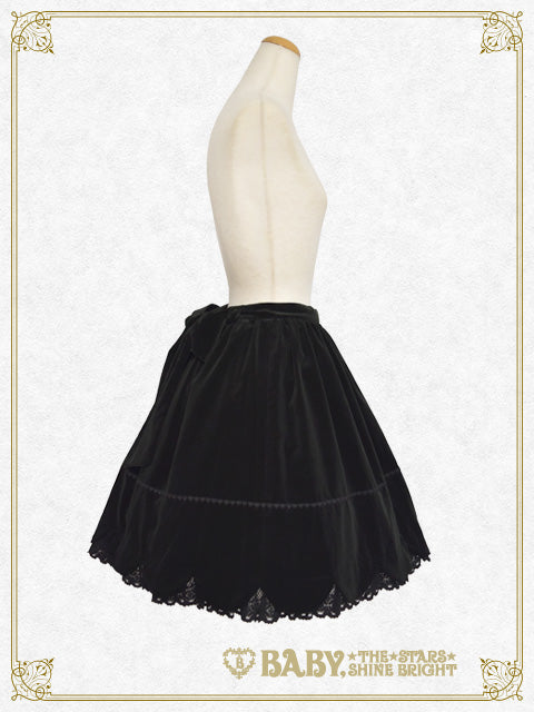 [Pre-order] Velveteen Scallop Skirt