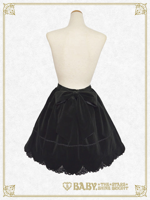 [Pre-order] Velveteen Scallop Skirt