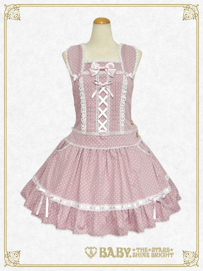 Dotツイルのうさぎさんサロペット