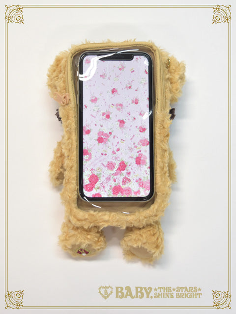 【予約】もしもしくまくみゃちゃんスマホポーチ