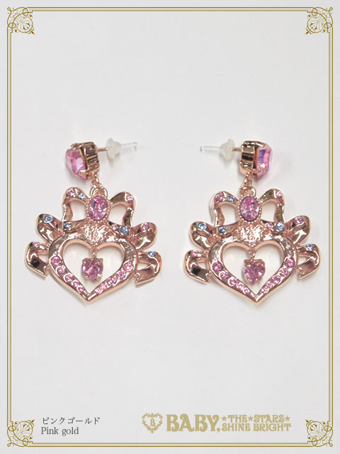Etoile Princesse♡cœur Pierced earring