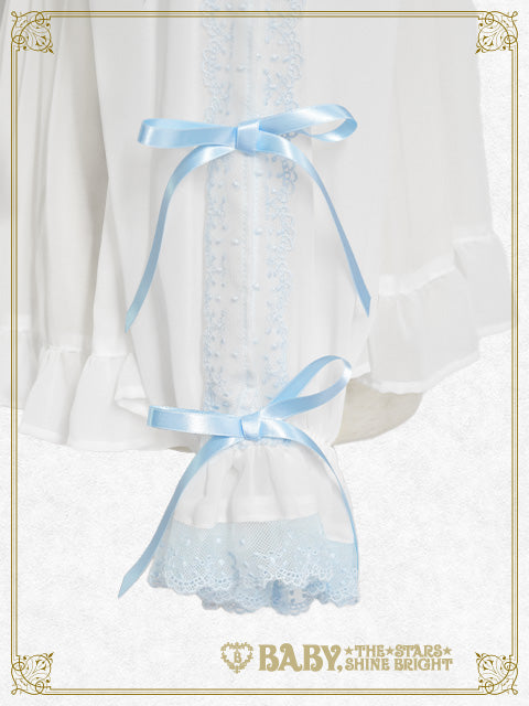 予約】Sugar powder♡Dot Tulle ベビードールシフォンブラウス – BABY