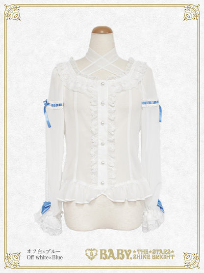 [Pre-order] Christina Bouquet Princess Chiffon Blouse