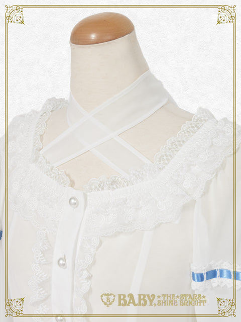 [Pre-order] Christina Bouquet Princess Chiffon Blouse