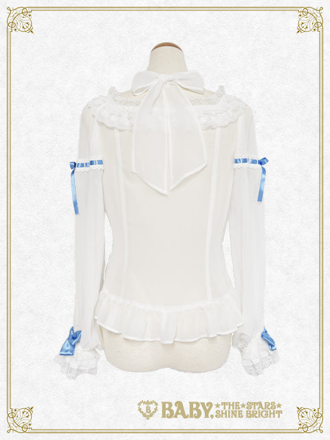 [Pre-order] Christina Bouquet Princess Chiffon Blouse