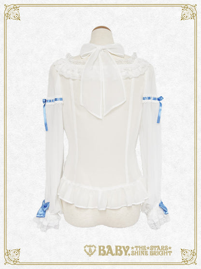 [Pre-order] Christina Bouquet Princess Chiffon Blouse
