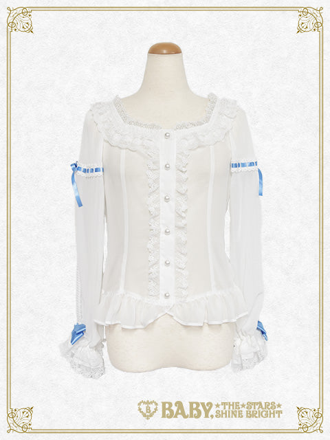 [Pre-order] Christina Bouquet Princess Chiffon Blouse