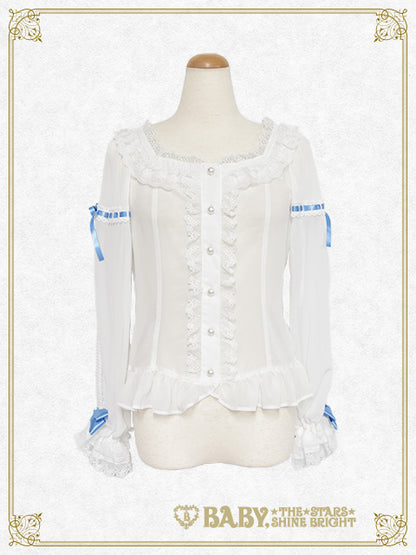 [Pre-order] Christina Bouquet Princess Chiffon Blouse