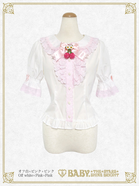 【予約】ゆらゆらいちごのHappy Berry Present ブラウス