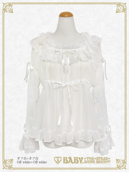 [Pre-order] Cinderella Shirring Chiffon Blouse