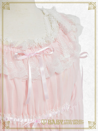 [Pre-order] Cinderella Shirring Chiffon Blouse