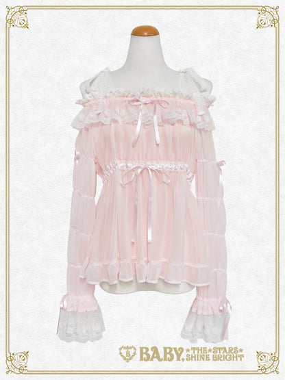 [Pre-order] Cinderella Shirring Chiffon Blouse