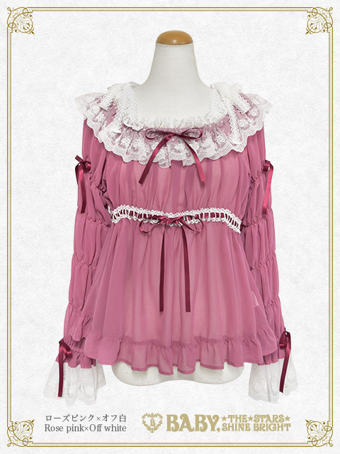 [Pre-order] Cinderella Shirring Chiffon Blouse