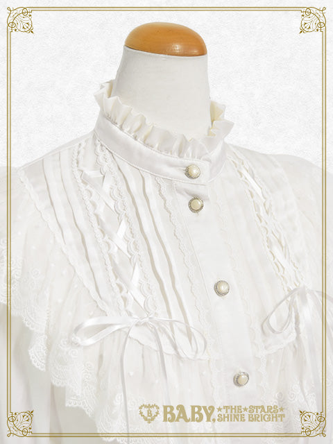 [Pre-order] Cinderella Stand-collar Satin Blouse