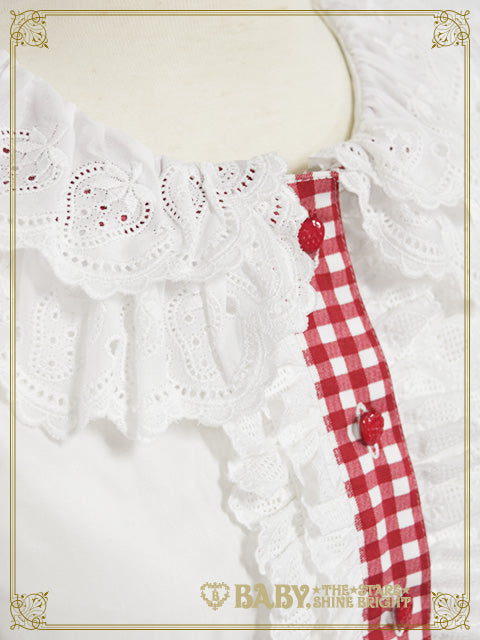 [Pre-order] Love’s Strawberry Afternoon Tea Gingham Blouse