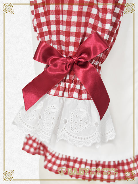 [Pre-order] Love’s Strawberry Afternoon Tea Gingham Blouse