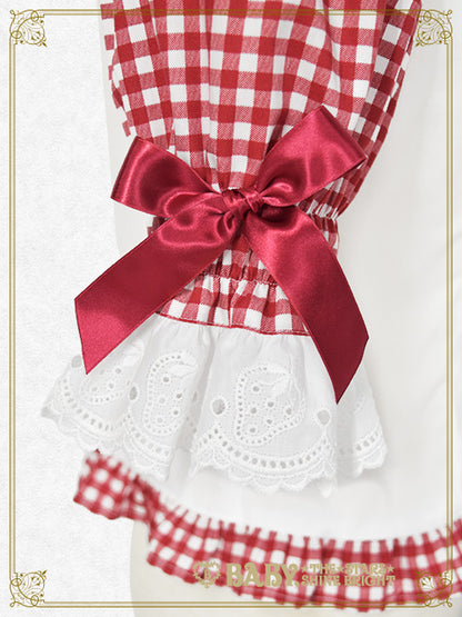 [Pre-order] Love’s Strawberry Afternoon Tea Gingham Blouse