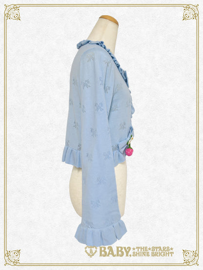 Swinging Strawberry Ribbon Transparent Knitting Bolero