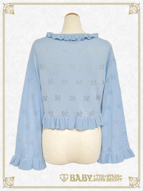 Swinging Strawberry Ribbon Transparent Knitting Bolero