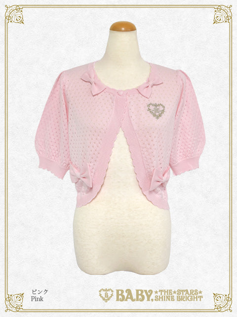 Ribbon Ribbon half sleeves bolero