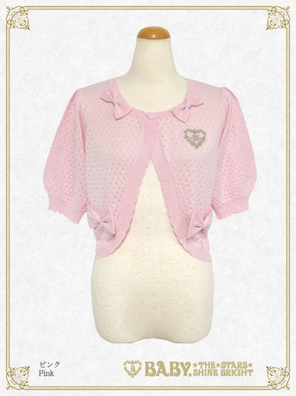 Ribbon Ribbon half sleeves bolero