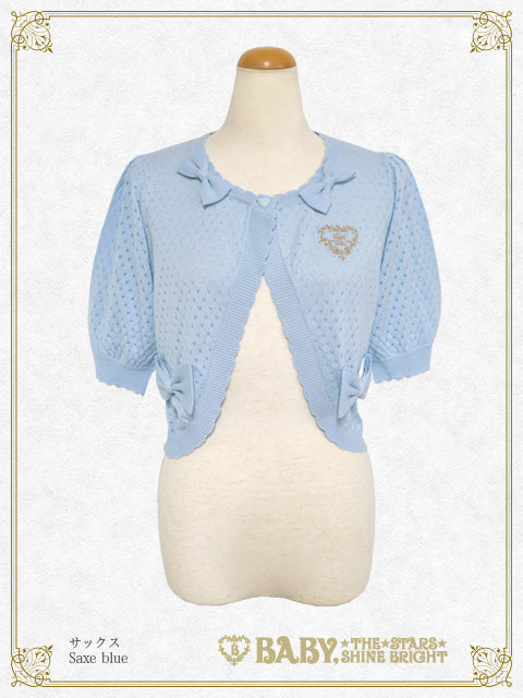 Ribbon Ribbon half sleeves bolero