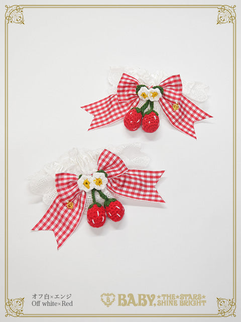【予約】ゆらゆらいちごのHappy Berry Present ギンガムお袖とめ