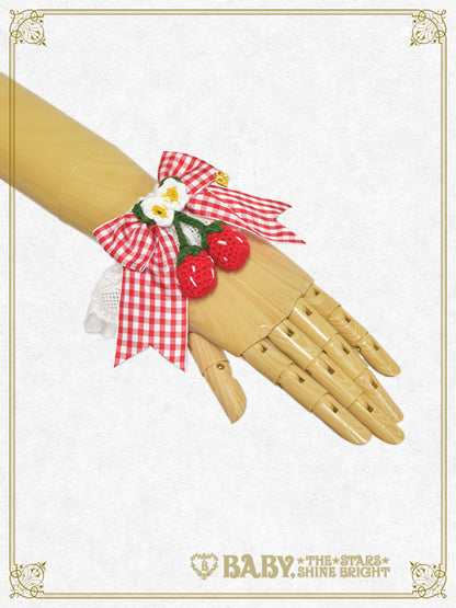 Swinging Strawberry's Happy Berry Present Gingham Cuffs
